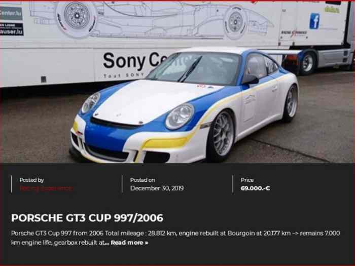PORSCHE GT3 CUP 997/2006 SUPERPRIX € 5...
