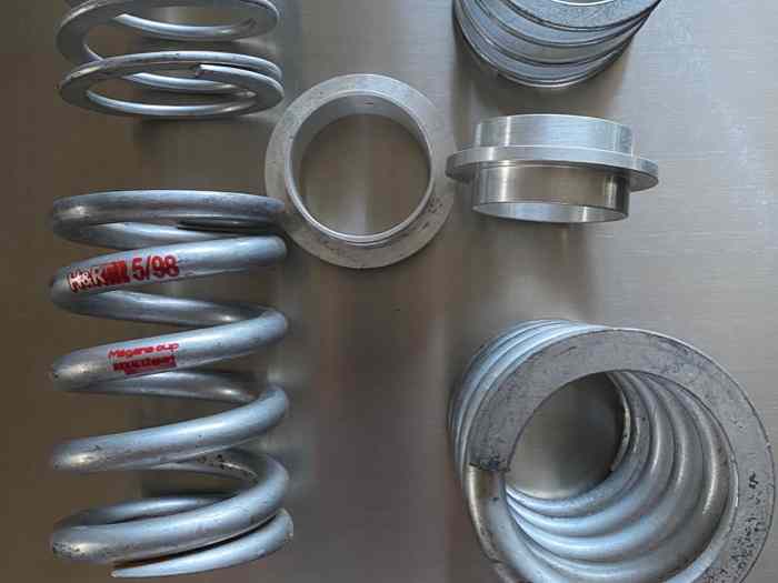 Ressorts compensateurs et guides aluminium Renault sport officiels Megane Cup H&R 5/98