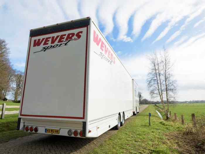 MAN TGA 18.460 rally/race service truck with Kuiper trailer 1
