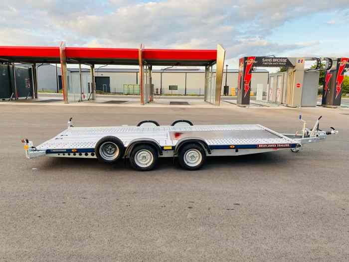 Remorque plateau porte voiture BRIAN JAMES TRAILERS C4 Blue 0