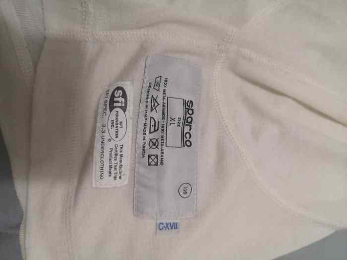 Maillot ignifugé Sparco Peugeot sport XL 3
