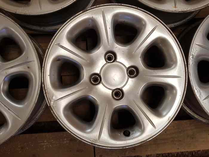 Lot de 5 jantes Toulouse Saxo VTS en 14 grise 2