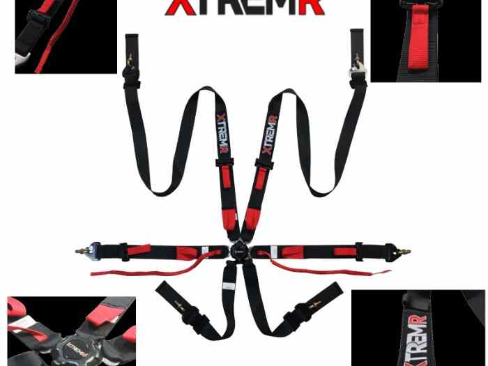 HARNAIS 6 POINTS XTREMR PRO R 6.2 FIA 8853-2016 2/2 POUCES