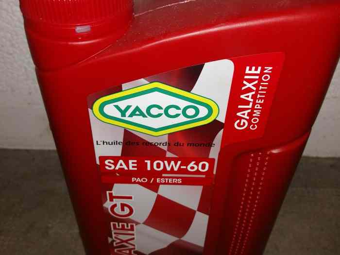 Huile moteur Yacco competition Galaxie 10w60 0