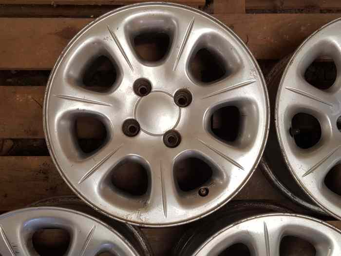 Lot de 4 jantes Toulouse Saxo VTS en 14 grise 3