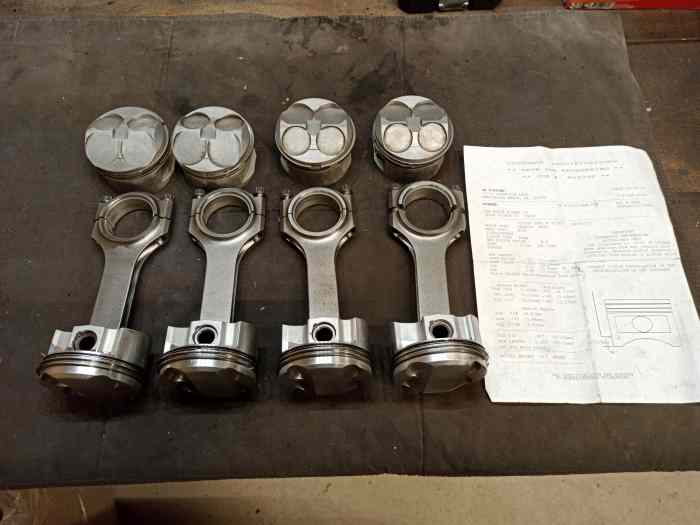 Pistons forgés + bielles