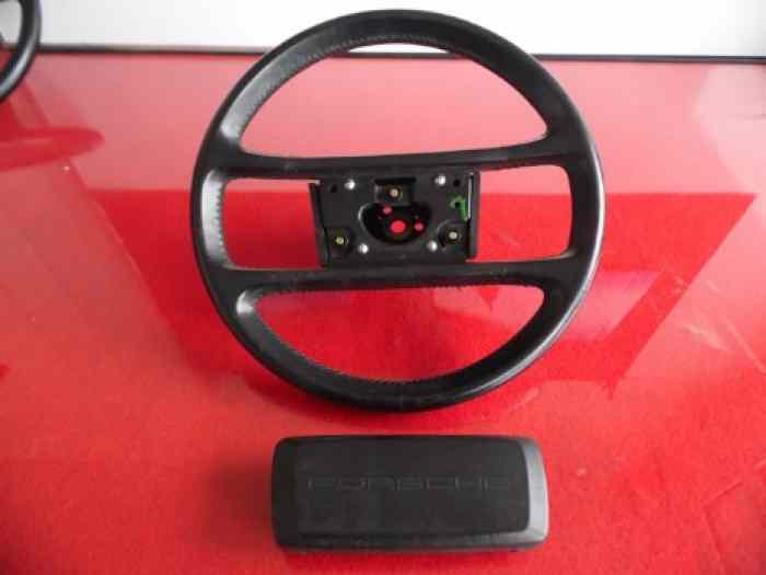 VOLANT CUIR NOIR PORSCHE 944 & 924 3