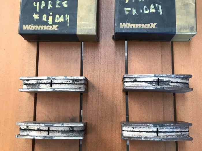 Plaquettes de frein Winmax WMP1099-16 usagées 0