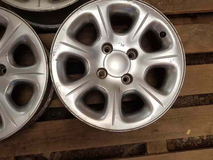 Lot de 5 jantes Toulouse Saxo VTS en 14 grise 3