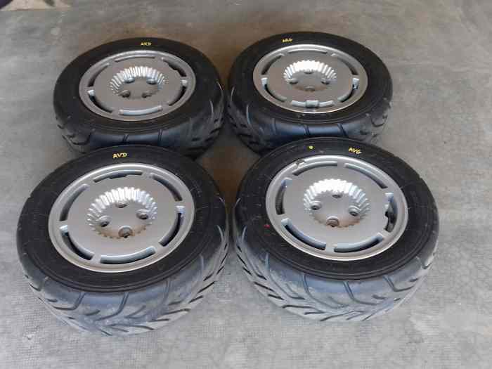 4 jantes Renault 5 GT turbo phase 1 avec yoko A048 neufs