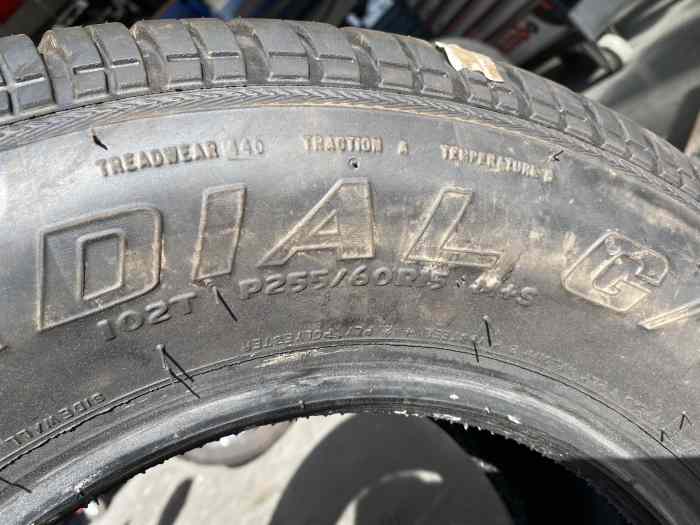 4 Pneus neufs Cooper Cobra Radial G/T (2x 255/60R15 et 2x 235/60R15) 4