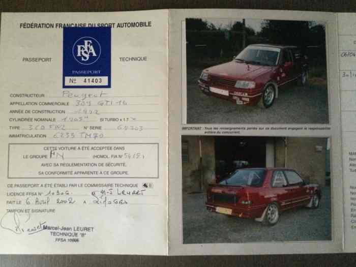 309 GTI 16 Gr N3 projet VHC