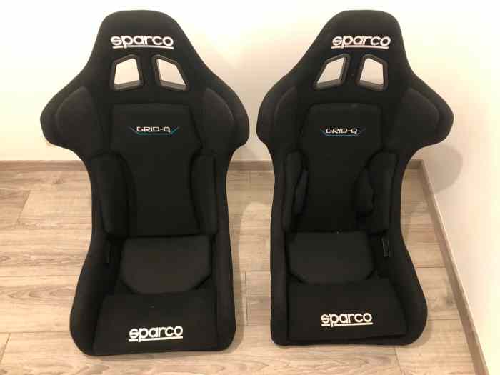 2 Sièges baquets sparco GRID-Q état neuf 0