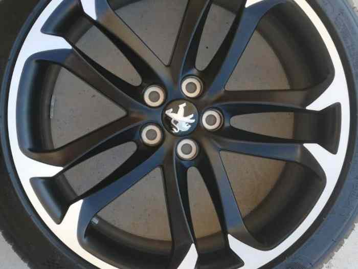 VENDUES 4 Roues RCZ Solstice Mat Black neuves montées Michelin Pilot 235/40/19 0