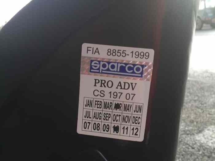 Siège baquet SPARCO PRO ADV à oreilles 3
