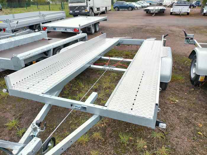 Remorque plateau porte-voiture 2T000 5