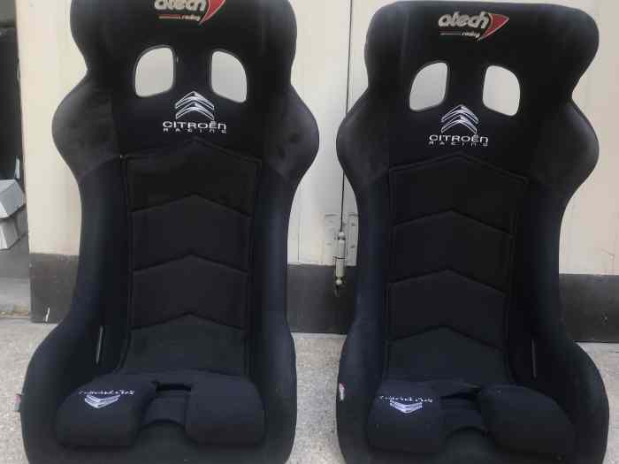 2 Sièges Baquets ATECH oreilles Citroen Racing 1