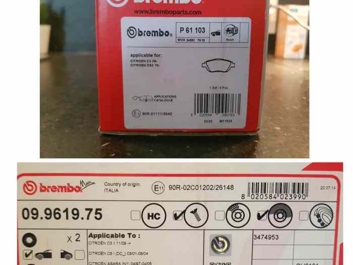 KIt Disque et Freins Brembo 0