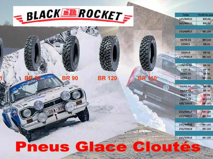 Pneus neige / glace cloutés 1