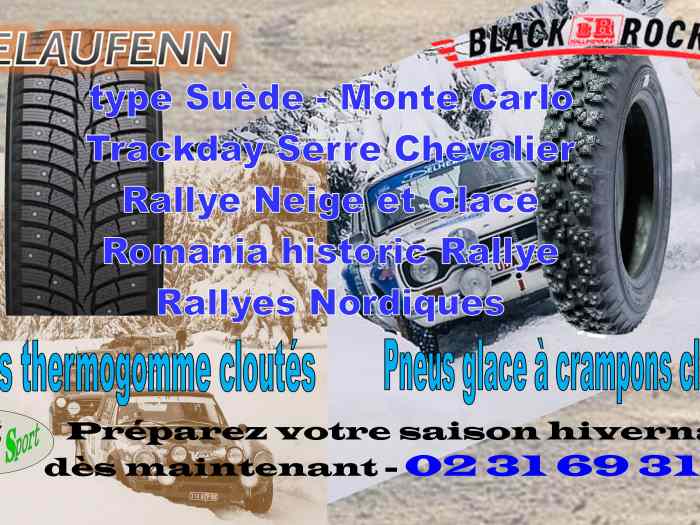 Pneus neige / glace cloutés 0