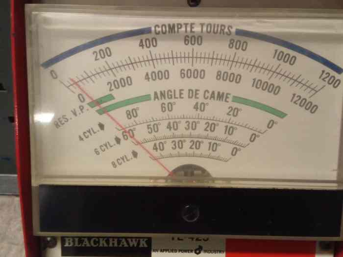 APPAREIL MESURE REGIME ET ANGLE DE CAME 1