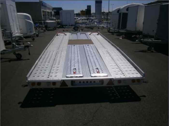 PORTE VOITURE T4 TRANSPORTER 5.50 X 2.22 M 3500 KG PTC EQUI RA 235 + TRE MAN + HYDRAU 3