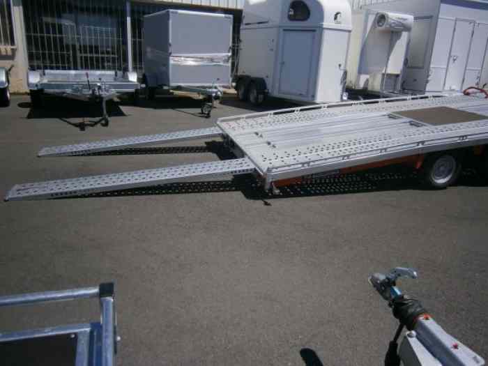 PORTE VOITURE T4 TRANSPORTER 5.50 X 2.22 M 3500 KG PTC EQUI RA 235 + TRE MAN + HYDRAU 1