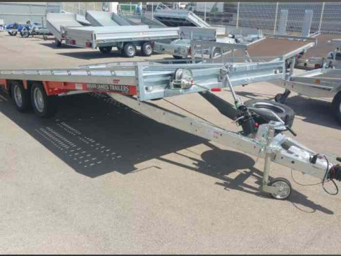 PORTE VOITURE T4 TRANSPORTER 5.50 X 2.22 M 3500 KG PTC EQUI RA 235 + TRE MAN + HYDRAU 0