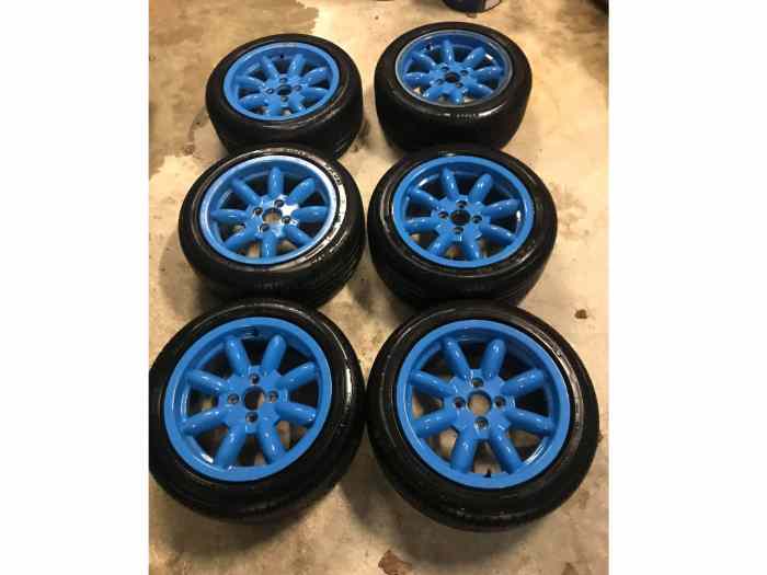 lot de 6 jantes Revolution 8 Branches 7X15 en 4x100 0