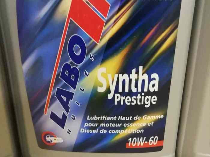 Huile moteur Syntha Prestige 10W60 LABO 1