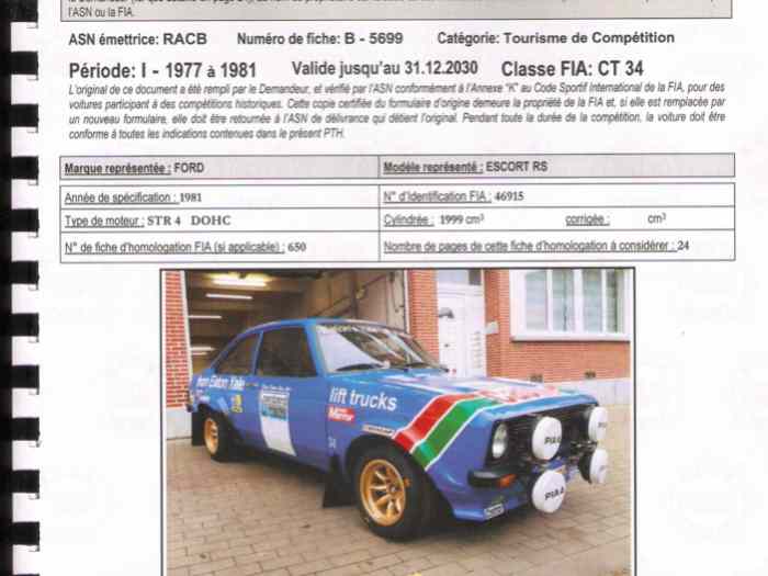 1981 Ford Escort RS2000 MK2 Gr4 Rally (FIA LEGAL UNTIL 2030) 5