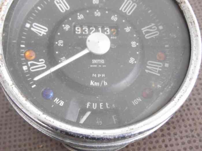 COMPTEUR SMITHS 140 KM/H AUSTIN MORRIS MINI MK1 A RESTAURER 2