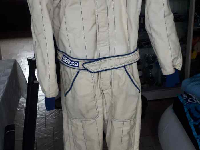 combinaison de rallye sparco blanche écru taille 48 0
