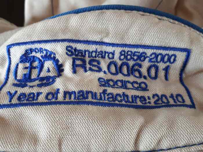 combinaison de rallye sparco blanche écru taille 48 2