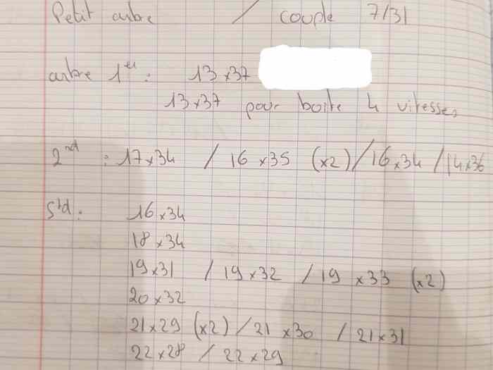 Boite hewland mk9 +22 rapports 5