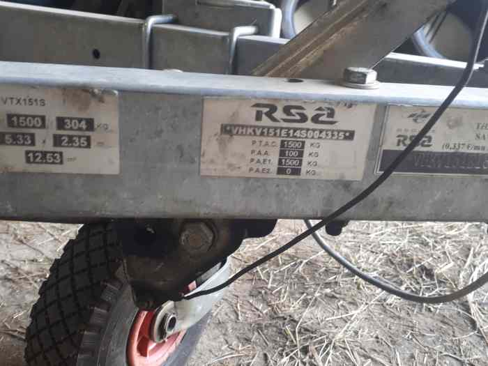 Remorque 1500 kg 