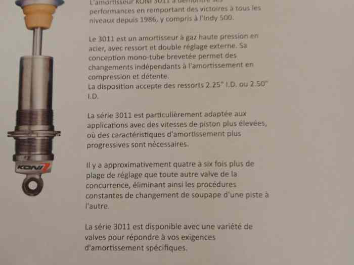 Amortisseurs KONI 3011 R.TEC RF90/91 3