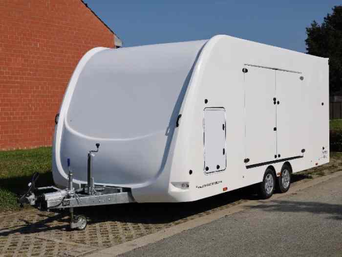 Nouvelle remorque porte-voiture fermée...