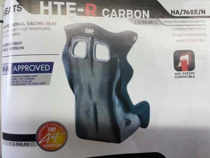 (SOLD)Baquet/Baket/Seat OMP HTE-R Carbon(new/unused 2021) 0