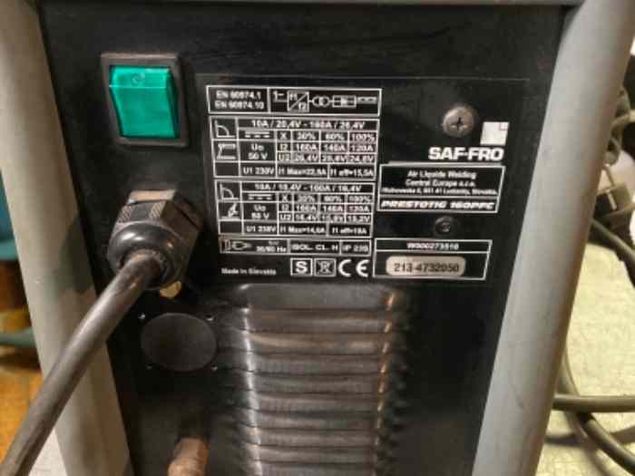 Poste à souder saf pro tig 1