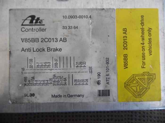 CALCULATEUR ABS V85BB2C013AB FORD SIERRA COSWORTH 4x4 4