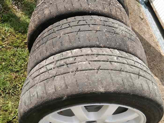 4 jantes peugeot ouragan 4x108 16 pouces + 4 hankook T 72 190x600R16 . 1