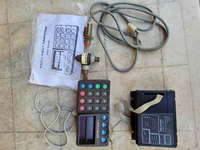 Vends tripmaster HALDA RALLY E COMPUTER 0