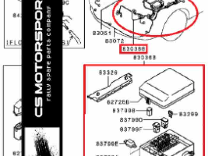 Faisceau électrique Lancer Evo 7 RS2