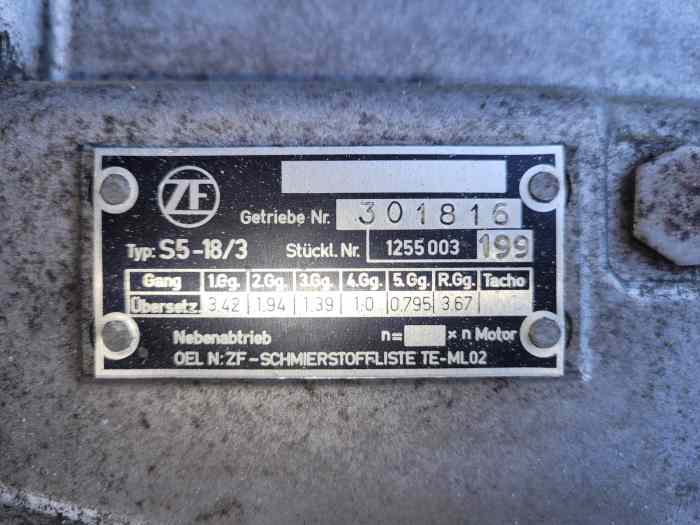 Boîte de vitesses zf s5 0