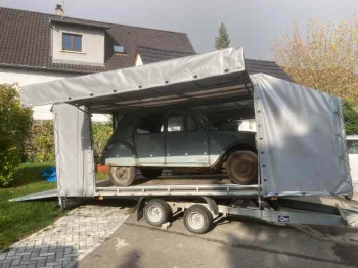 Remorque porte voiture fermée 0