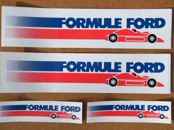 Formule FORD France kit de 4 stickers années 80/90 Neufs 3