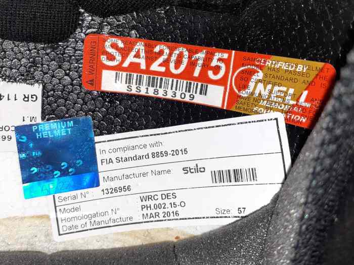 Casque stilo wrc snell 2015 2