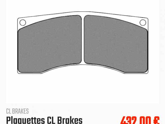 Plaquettes cl 5005w50 rc8r