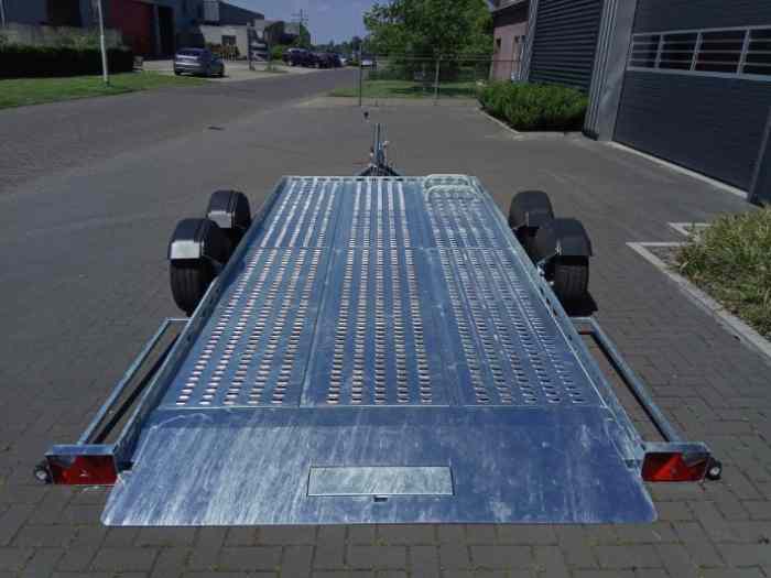 Remorque Porte-voiture abaissable au sol sur coussins d